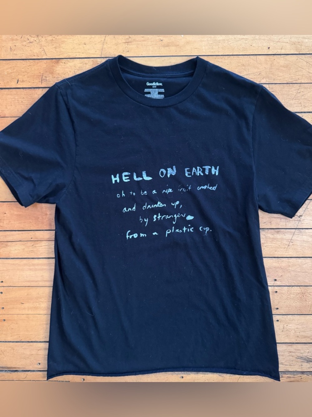 The microphones band Phil print lyric shirt don’t smoke stay off the internet
